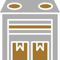 Warehouse Icon Style vector