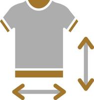 Clothes Measurement Icon Style vector