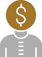Financial Advisor Icon Style vector
