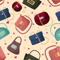 Bags Fashion Seamless Background vector