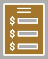 Price List Icon Style vector