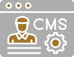 estilo de icono cms vector