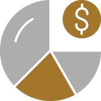 Pie Chart Icon Style vector