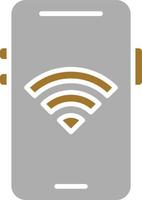 Mobile Wifi Icon Style vector