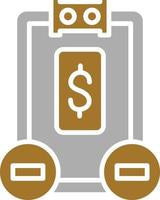 Capitalized Cost Reduction Icon Style vector