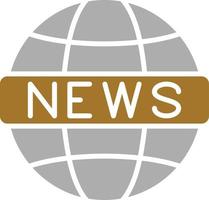 Global News Icon Style vector