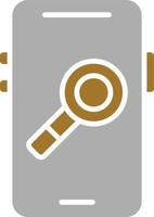 Mobile Research Icon Style vector