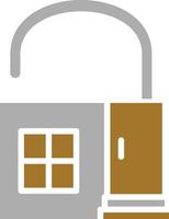 Property Lock Icon Style vector