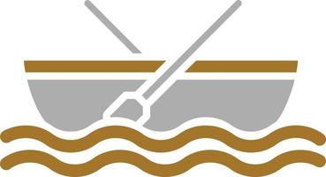 Rowing Boat Icon Style vector