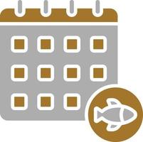 Fishing Season Icon Style vector