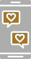 Wedding Chat Icon Style vector