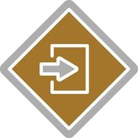 Entry Icon Style vector