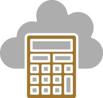 Calculating Icon Style vector