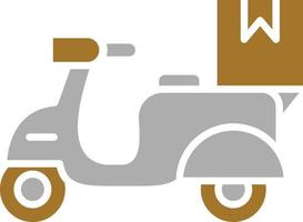 Motorbike Delivery Icon Style vector