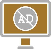 AD Blocker Icon Style vector