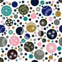 Seamless abstract background with dots, circles. Messy infinity dotted geometric pattern. vector