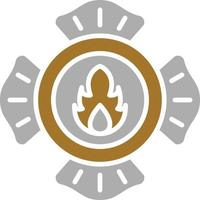 Firefighter Badge Icon Style vector