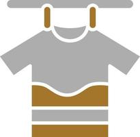 estilo de icono de secado de ropa vector