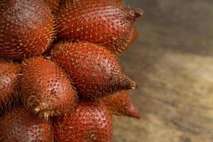Salacca or salak fruit of asia close up image for background. photo