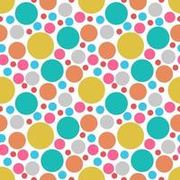 Seamless abstract background with dots, circles. Messy infinity dotted geometric pattern. vector