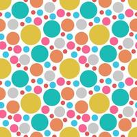 Seamless abstract background with dots, circles. Messy infinity dotted geometric pattern. vector