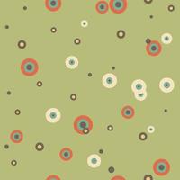 Geometrical background with uneven circles. Abstract round seamless pattern. Hand drawn colorful dots pattern. vector