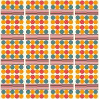 Festive seamless pattern with colorful round paint splatters. Messy overlay circles background. Dotted texture. Chaotic grunge dot. Geometric wrapping paper. vector