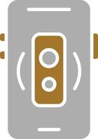 Mobile Speaker Icon Style vector