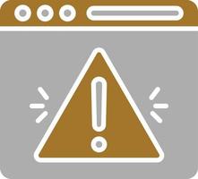 Browser Alert Icon Style vector
