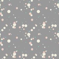 Geometrical background with uneven circles. Abstract round seamless pattern. Hand drawn colorful dots pattern. vector