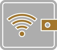 Digital Wallet Icon Style vector
