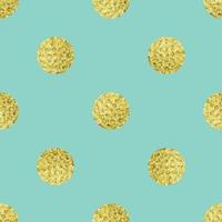 Gold polka dot seamless pattern. Geometrical background with hand drawn golden circles vector