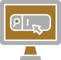 Online Search Icon Style vector