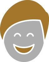 Smiling Man Icon Style vector