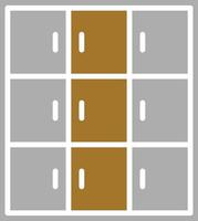 Library Locker Icon Style vector