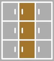 Library Locker Icon Style vector