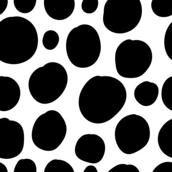 Geometrical background with uneven circles. Abstract round seamless pattern. Hand drawn dots pattern. Dotted background. vector