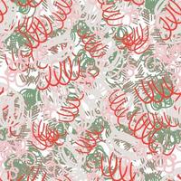 Fantasy messy freehand doodle geometric shapes seamless pattern.  Infinity ditsy scribble abstract card, layout. Creative background. Textile, fabric, wrapping paper. vector