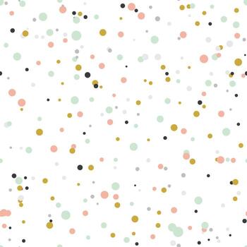 Seamless abstract background with dots, circles. Messy infinity dotted geometric pattern. vector