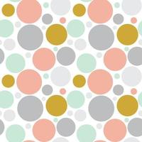 Festive seamless pattern with colorful round paint splatters. Messy overlay circles background. Dotted texture. Chaotic grunge dot. Geometric wrapping paper. vector