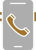 Mobile Call Icon Style vector