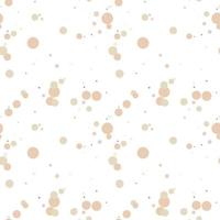Festive seamless pattern with colorful round paint splatters. Messy overlay circles background. Dotted texture. Chaotic grunge dot. Geometric wrapping paper. vector