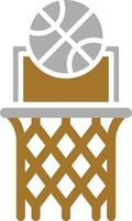 estilo de icono de baloncesto vector