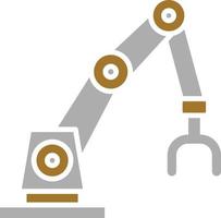 Robot Arm Icon Style vector