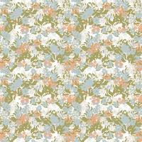 Fantasy messy freehand doodle floral shapes seamless pattern.  Infinity random abstract card, layout. Creative background. Textile, fabric, wrapping paper. vector