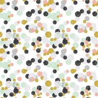 Abstract colorful dotted seamless pattern. Round grunge geometric background. Infinity geometrical pattern. vector