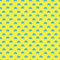 Abstract geometric seamless pattern with semicircles. Geo background, textile, fabric. vector