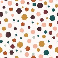 Seamless abstract background with dots, circles. Messy infinity dotted geometric pattern. vector