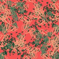 Fantasy messy freehand doodle geometric shapes seamless pattern.  Infinity ditsy scribble abstract card, layout. Creative background. Textile, fabric, wrapping paper. vector