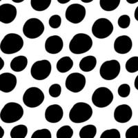 Geometrical background with uneven circles. Abstract round seamless pattern. Hand drawn dots pattern. Dotted background. vector